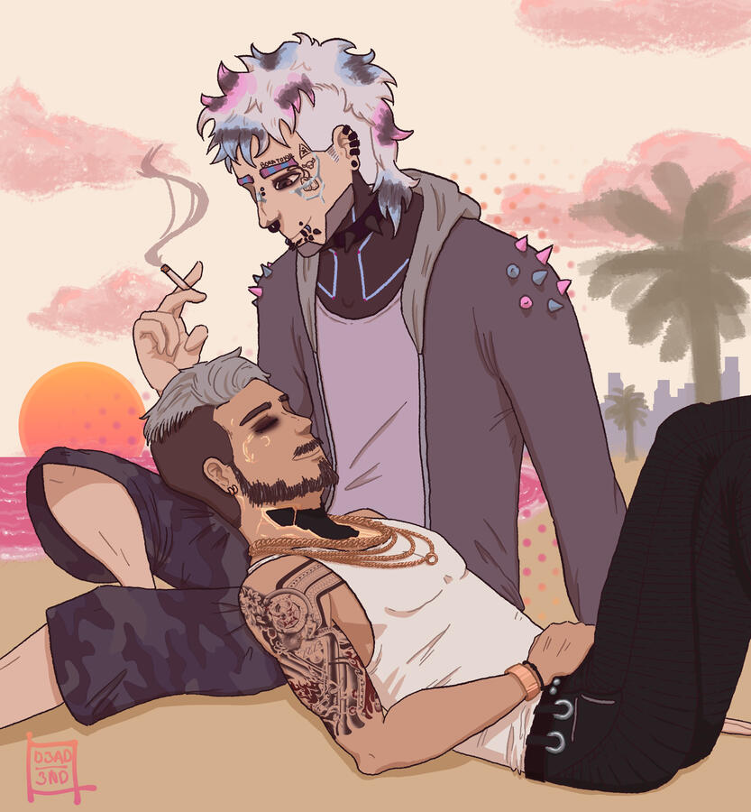 Shipart (2 halfs + simple background), shaded